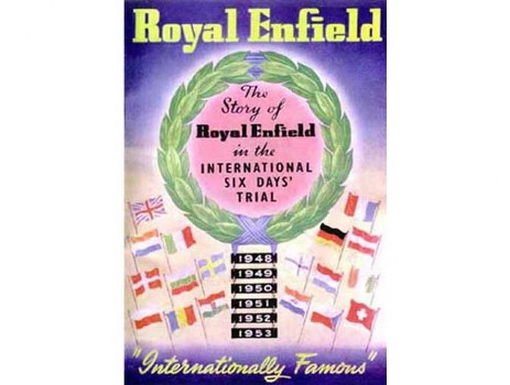 Johnny Brittain in the International Six Day Trial Royal Enfield